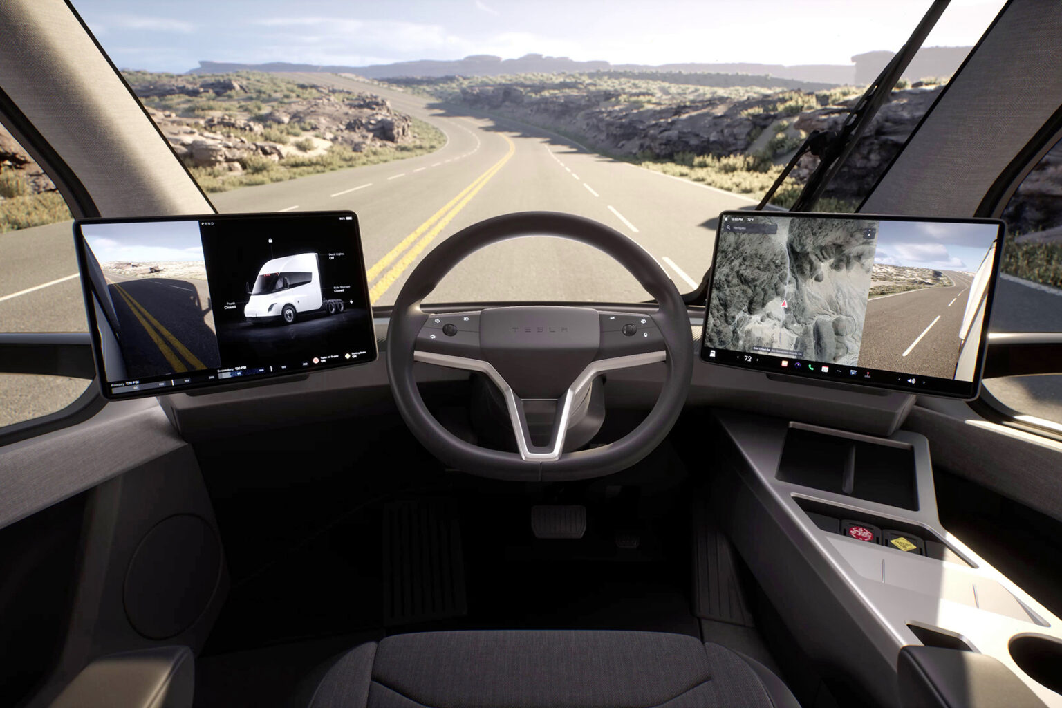 6248 Вантажівки Tesla Semi масово ламаються: у них відключаються екрани